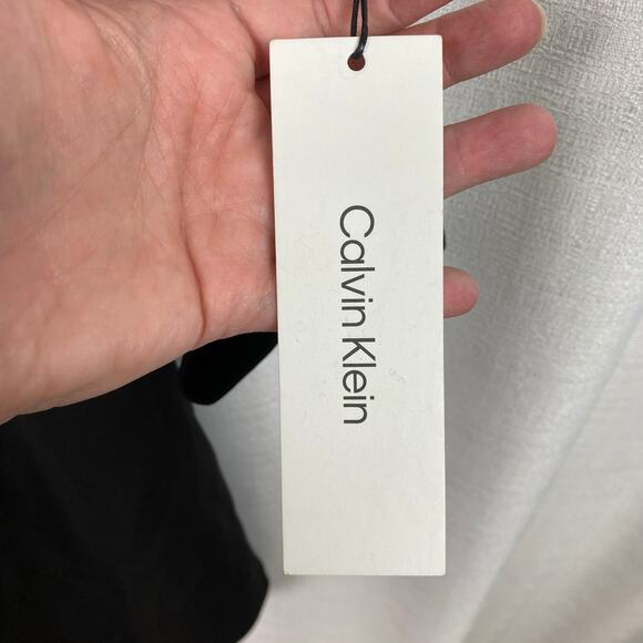 Calvin Klein Black Long Sleeve Shift Mini Dress Sz.6 NWT - Picture 9 of 16